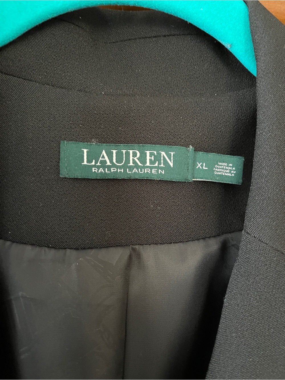 Lauren Ralph Lauren Black Jacket with Dark Green Label